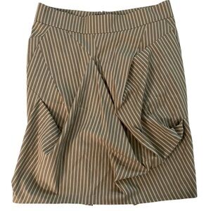 Brunello Cucinelli Brown Striped Mini skirt